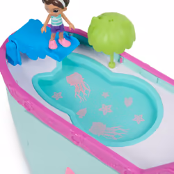 Gabby's Dollhouse , Crociera dei gatti di Gabby, nave da crociera giocattolo con 2 personaggi, giocattoli a sorpresa e accessori per la casa delle bambole, giocattoli per bambine e bambini dai 3 anni in su - Vista aggiuntiva 7