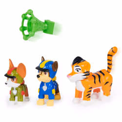PAW Patrol : Jungle Pups Chase, Tracker & Tiger, action figure con lanciamissili, giocattoli per bambini e bambine da 3 anni in su - Vista aggiuntiva 5