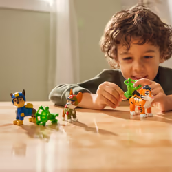 PAW Patrol : Jungle Pups Chase, Tracker & Tiger, action figure con lanciamissili, giocattoli per bambini e bambine da 3 anni in su - Vista aggiuntiva 7