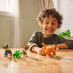PAW Patrol : Jungle Pups Chase, Tracker & Tiger, action figure con lanciamissili, giocattoli per bambini e bambine da 3 anni in su - Vista aggiuntiva 8