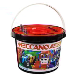 Meccano Junior, Nuovo Kit di Costruzioni, Secchiello da 150 Pezzi per Gioco Creativo, 5+ anni, Giocattoli per Bambini e Bambine