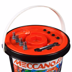 Meccano Junior, Nuovo Kit di Costruzioni, Secchiello da 150 Pezzi per Gioco Creativo, 5+ anni, Giocattoli per Bambini e Bambine