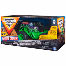 Monster Jam , Grave Digger radiocomandato realistico, in scala 1:24, 2,4 GHz, dai 4 anni in su - Vista aggiuntiva 6