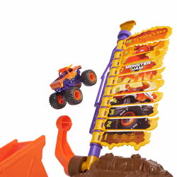 Monster Jam El Toro Loco Big Air Challenge, set di gioco di oltre 50 cm con Monster Truck giocattolo speciale, in scala 1:64, giocattoli per bambini dai 3 anni in su - Vista aggiuntiva 6