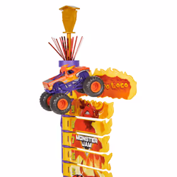 Monster Jam El Toro Loco Big Air Challenge, set di gioco di oltre 50 cm con Monster Truck giocattolo speciale, in scala 1:64, giocattoli per bambini dai 3 anni in su - Vista aggiuntiva 8