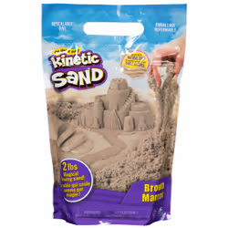 Kinetic Sand , l'originale sabbia modellabile per un gioco sensoriale, marrone, 907 g, Sabbia cinetica per bambini, 3 anno/i, ...