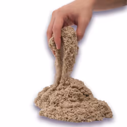 Kinetic Sand , l'originale sabbia modellabile per un gioco sensoriale, marrone, 907 g
