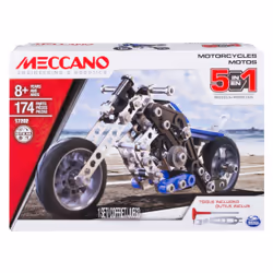 Meccano , Set 5 modelli - Motociclette, 7 anno/i, Metallo, 177 pz, 340,194 g