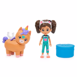 Gabby's Dollhouse , confezione con personaggi giocattolo Gabby e Kico il gattocorno, accessori e giocattoli a sorpresa per bambini dai 3 anni in su