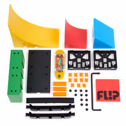 Tech Deck , Competition Wall 2.0 X-Connect Park Creator, set di rampe da personalizzare e costruire con fingerboard speciale, giocattoli per bambini e bambine da 6 anni in su