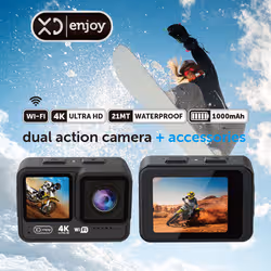XD Enjoy XDSPRAC11B fotocamera per sport d'azione 20 MP 4K Ultra HD Wi-Fi 114 g - Vista aggiuntiva 7