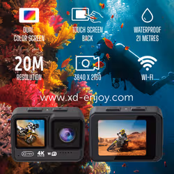 XD Enjoy XDSPRAC11B fotocamera per sport d'azione 20 MP 4K Ultra HD Wi-Fi 114 g - Vista aggiuntiva 8