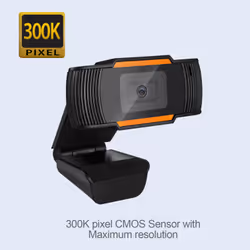 Adesso CyberTrack H2 webcam 640 x 480 Pixel USB 2.0 Nero, Arancione - Vista aggiuntiva 6