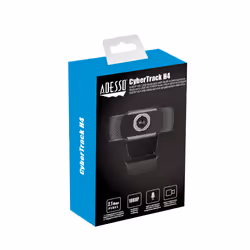 Adesso CyberTrack H4 webcam 2,1 MP 1920 x 1080 Pixel USB 2.0 Nero, Argento - Vista aggiuntiva 4