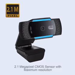 Adesso CyberTrack H5 webcam 2,1 MP 1920 x 1080 Pixel USB 2.0 Nero, Blu - Vista aggiuntiva 4