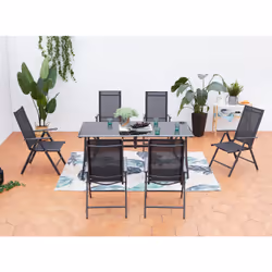 Concept Usine Rimini set mobili da esterno Nero