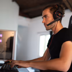 KLIM Mantis Auricolare Cablato A Padiglione Gaming Nero, Rosso