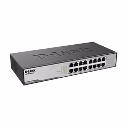 D-Link DES-1016D Non gestito Fast Ethernet (10/100) Nero - Vista aggiuntiva 2