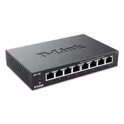 D-Link DES-108 Non gestito Nero - Vista aggiuntiva 2
