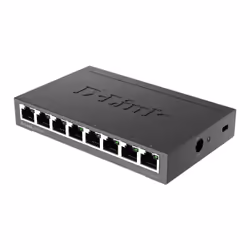 D-Link DGS-108 Non gestito L2 Gigabit Ethernet (10/100/1000) Nero - Vista aggiuntiva 2