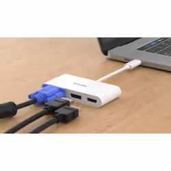 D-Link DUB-V310 replicatore di porte e docking station per laptop Cablato USB 3.2 Gen 1 (3.1 Gen 1) Type-C Bianco - Vista aggiuntiva 4