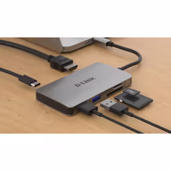 D-Link DUB-M610 replicatore di porte e docking station per laptop Cablato USB 3.2 Gen 1 (3.1 Gen 1) Type-C Alluminio, Nero - Vista aggiuntiva 4