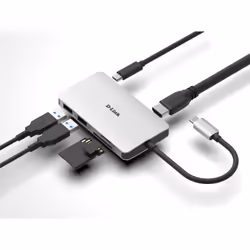 D-Link DUB-M610 replicatore di porte e docking station per laptop Cablato USB 3.2 Gen 1 (3.1 Gen 1) Type-C Alluminio, Nero - Vista aggiuntiva 5