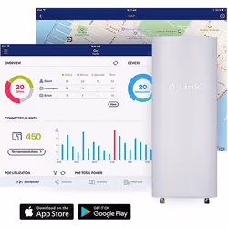 D-Link AC1300 1267 Mbit/s Bianco Supporto Power over Ethernet (PoE) - Vista aggiuntiva 7