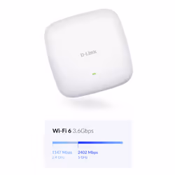 D-Link DAP-X2850 punto accesso WLAN 3600 Mbit/s Bianco Supporto Power over Ethernet (PoE) - Vista aggiuntiva 6
