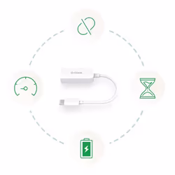 D-Link DUB-E250 scheda di rete e adattatore Ethernet 2500 Mbit/s - Vista aggiuntiva 5