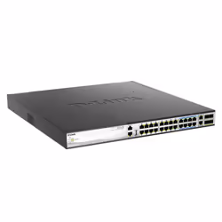 D-Link DMS-3130-30PS switch di rete Gestito L3 2.5G Ethernet (100/1000/2500) Supporto Power over Ethernet (PoE) 1U Nero