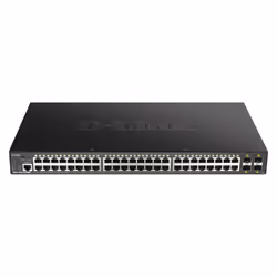 D-Link DGS-1250-52XMP, Gestito, L3, Supporto Power over Ethernet (PoE), Montaggio rack