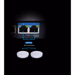 D-Link DMS-107/E switch di rete Non gestito Gigabit Ethernet (10/100/1000) Nero - Vista aggiuntiva 4
