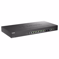D-Link DMS-1250-12TP/E switch di rete Gestito 2.5G Ethernet (100/1000/2500) Supporto Power over Ethernet (PoE) Nero
