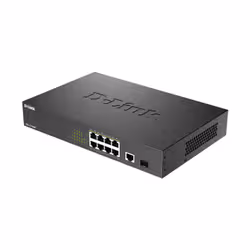D-Link DGS-1010MP/E switch di rete Non gestito L2 Gigabit Ethernet (10/100/1000) Supporto Power over Ethernet (PoE) 1U Nero - Vista aggiuntiva 4