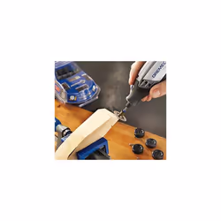 SC411 Confezione multipla di dischi abrasivi ez SpeedClic, 6 dischi abrasivi per la levigatura di piani e bordi (30 mm, grana 60) - Dremel