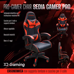 XD Enjoy Gamer Chair - Sedia Gamer - Vista aggiuntiva 4