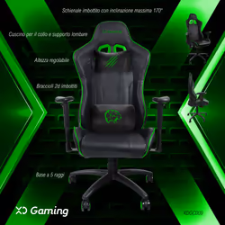 XD Enjoy Pro-Gamer Chair - Sedia Gamer Pro - Vista aggiuntiva 4