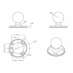 RAM Mounts RAM-202U parte e accessorio per supporti - Vista aggiuntiva 5