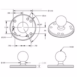 RAM Mounts RAM-B-202U parte e accessorio per supporti - Vista aggiuntiva 2