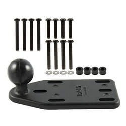RAM Mounts RAM-B-346U kit di fissaggio Nero Alluminio, Gomma
