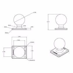 RAM Mounts RAM-347U parte e accessorio per supporti