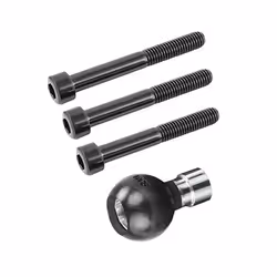 RAM Mounts RAM-B-367U, Alluminio, Gomma, Nero