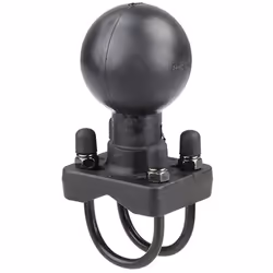 RAM Mounts RAM-D-235-1U, Alluminio, Gomma, Nero