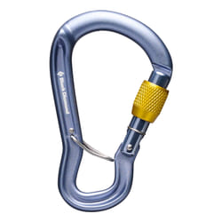 Black Diamond BD2101641003ALL1 moschettone da scalata Moschettone di blocco A forma di D Alluminio, Acciaio Grigio 1 pz