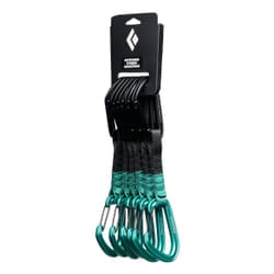 Black Diamond HotForge Hybrid Quickpack Moschettone di blocco A forma di D Alluminio Verde 6 pz
