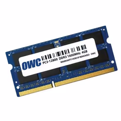 OWC OWC1600DDR3S4GB, 4 GB, 1 x 4 GB, DDR3, 1600 MHz, 204-pin SO-DIMM