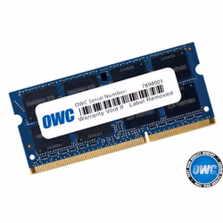 OWC 1600DDR3S8GB, 8 GB, 1 x 8 GB, DDR3L, 1600 MHz, 204-pin SO-DIMM, Blu