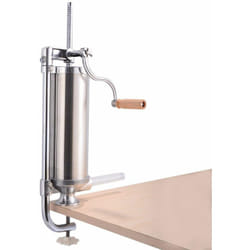 Costway - 3L Insaccatrice per Salsiccia, Macchina per la Produzione di Salsicce, Insaccatrice Manuale per Uso Domestico, Salsicce Siringa con 4 Tubi