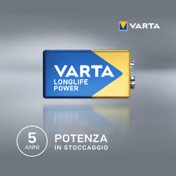 Varta Longlife Power, Batteria Alcalina, 9V, E-Block, 6LP3146 - Vista aggiuntiva 5